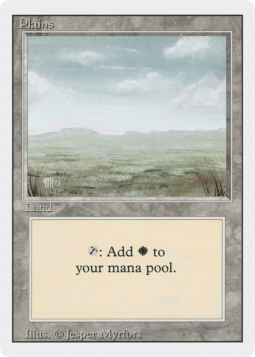 Plains (C) (3ED-295) [Revised Edition] MTG Single Wizards of the Coast