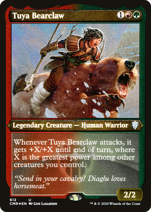 Tuya Bearclaw (Foil Etched) (CMR-612) [Commander Legends] Etched Foil MTG Single Wizards of the Coast