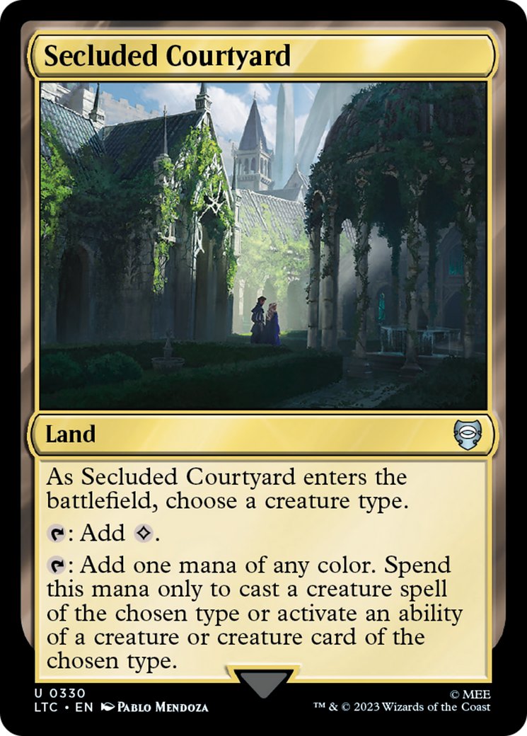 Secluded Courtyard (LTC-330) [Tales of Middle-earth Commander] MTG Single Wizards of the Coast