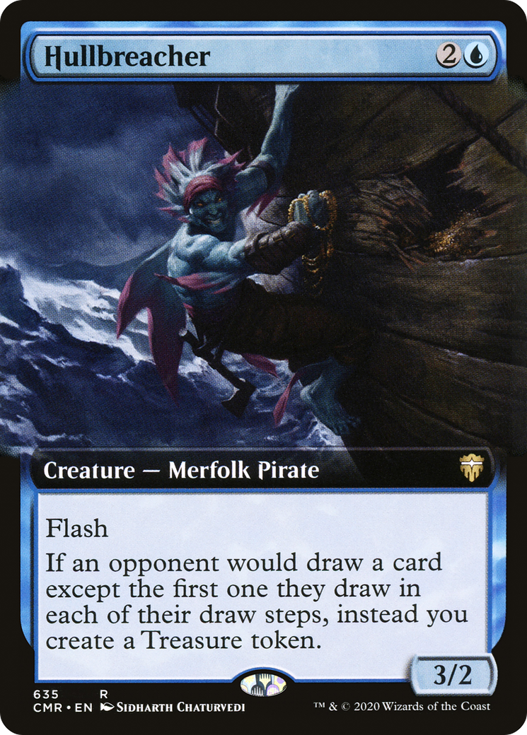 Hullbreacher (CMR-635) [Commander Legends] (Extended Art) Foil MTG Single Wizards of the Coast