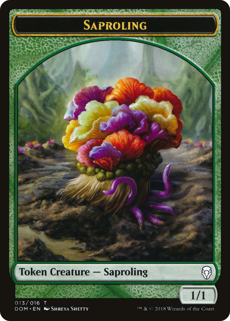 Saproling Token (013) (DOM-013) [Tokens] Dominaria Tokens MTG Single Wizards of the Coast