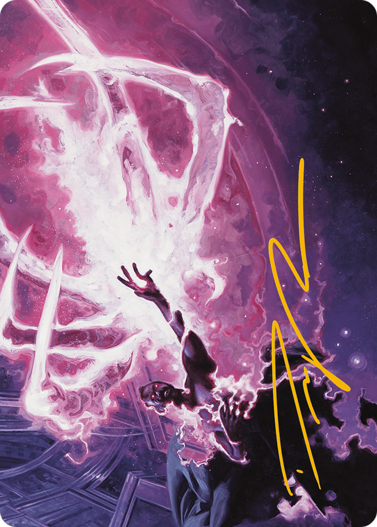 Flare of Malice Art Card (Gold-Stamped Signature) [Art Series] Modern Horizons 3 MTG Single Magic: The Gathering