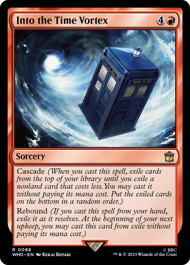 Into the Time Vortex (WHO-088) [Doctor Who] Foil MTG Single Wizards of the Coast