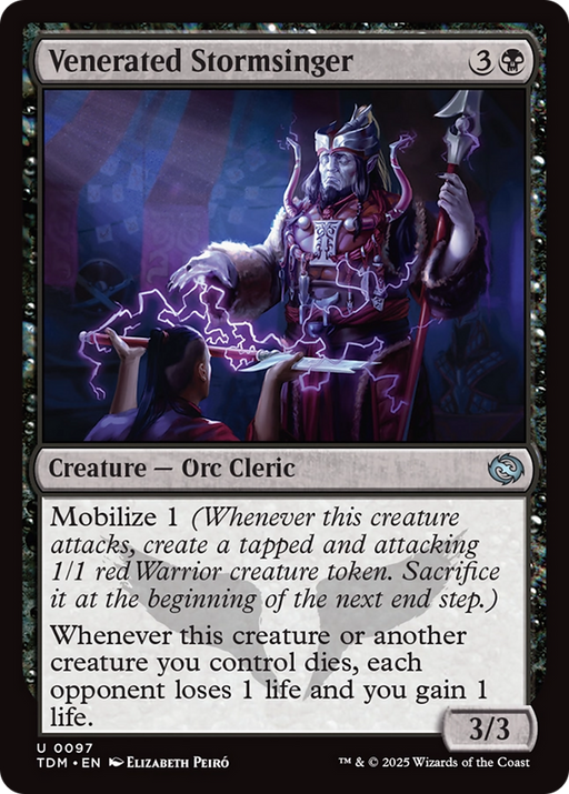 Venerated Stormsinger (TDM-097) [Tarkir: Dragonstorm] MTG Single Wizards of the Coast