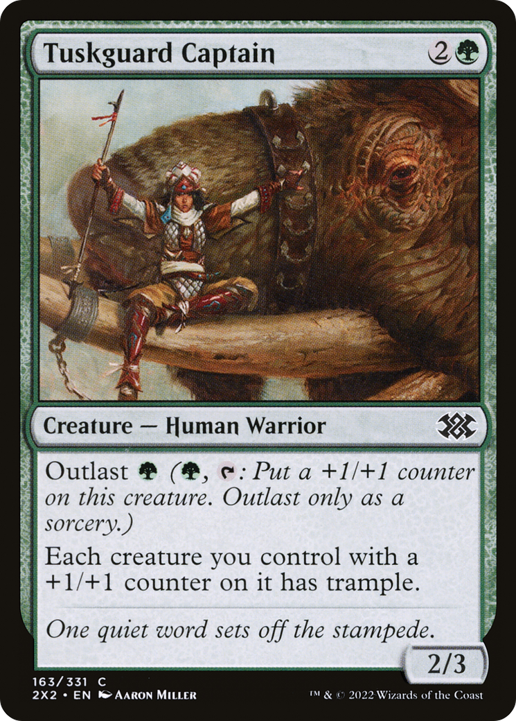 Tuskguard Captain (2X2-163) [Double Masters 2022] Foil MTG Single Wizards of the Coast