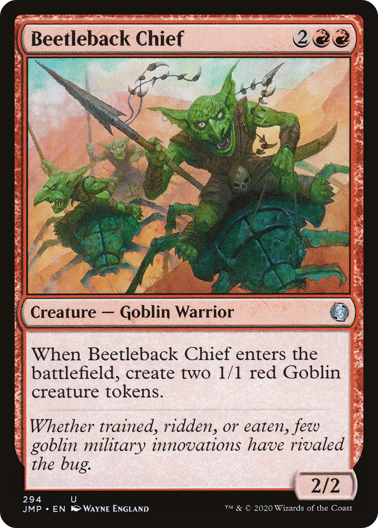 Beetleback Chief (JMP-294) [Jumpstart] MTG Single Wizards of the Coast