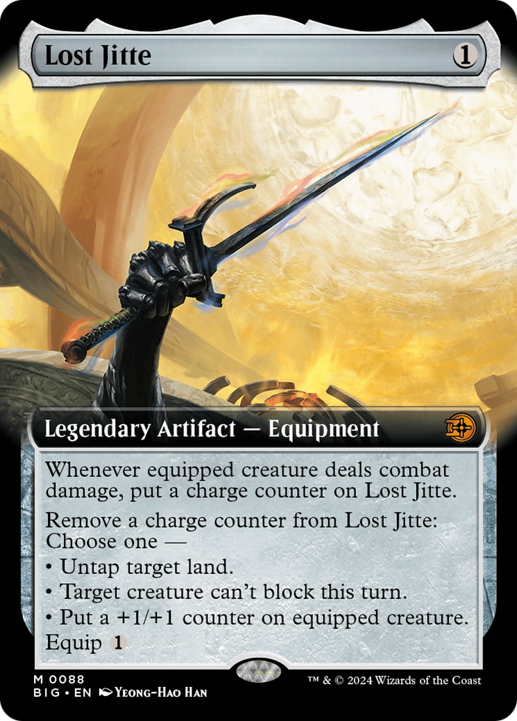Lost Jitte (BIG-088) [The Big Score] (Extended Art) MTG Single Wizards of the Coast