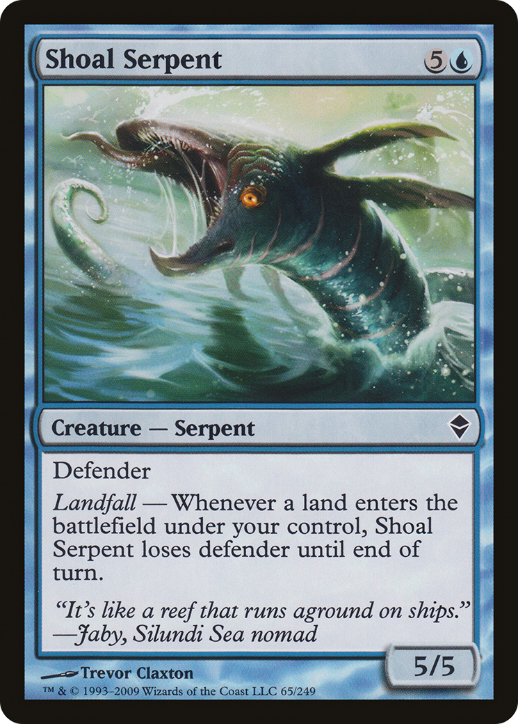 Shoal Serpent (ZEN-065) [Zendikar] Foil MTG Single Wizards of the Coast