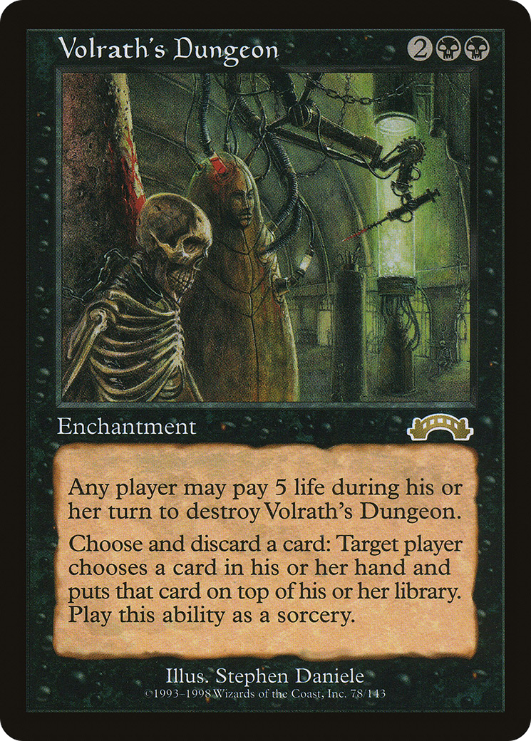 Volrath's Dungeon (EXO-078) [Exodus] MTG Single Wizards of the Coast
