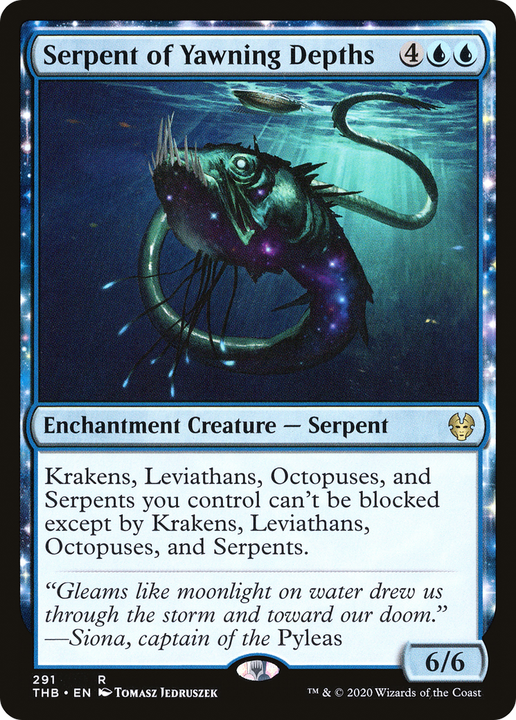 Serpent of Yawning Depths (THB-291) [Theros Beyond Death] MTG Single Wizards of the Coast