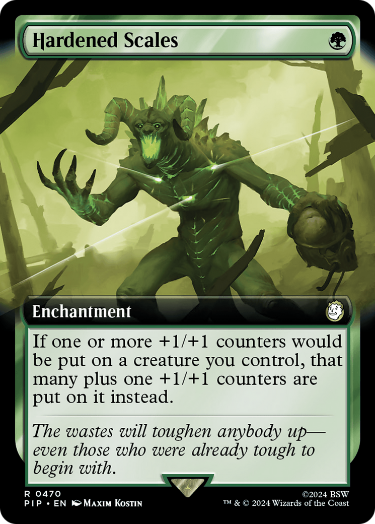 Hardened Scales (PIP-470) [Fallout] (Extended Art) MTG Single Wizards of the Coast