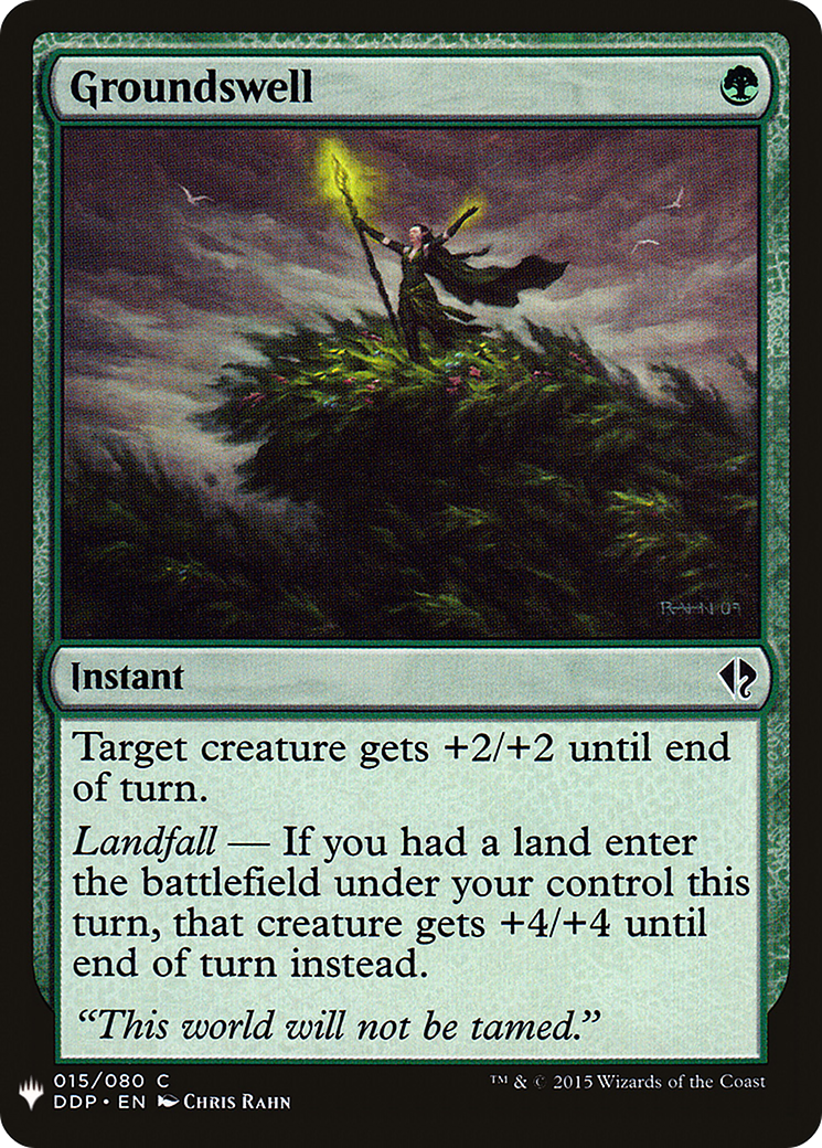 Groundswell (LIST-DDP-15) [Mystery Booster] The List MTG Single Wizards of the Coast