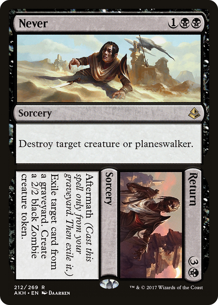 Never // Return (AKH-212) [Amonkhet] MTG Single Wizards of the Coast