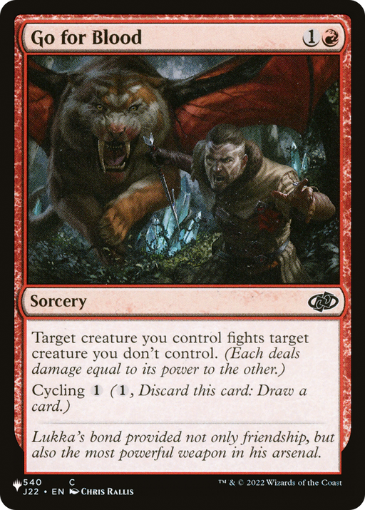Go for Blood (LIST-J22-540) [Mystery Booster] The List MTG Single Wizards of the Coast