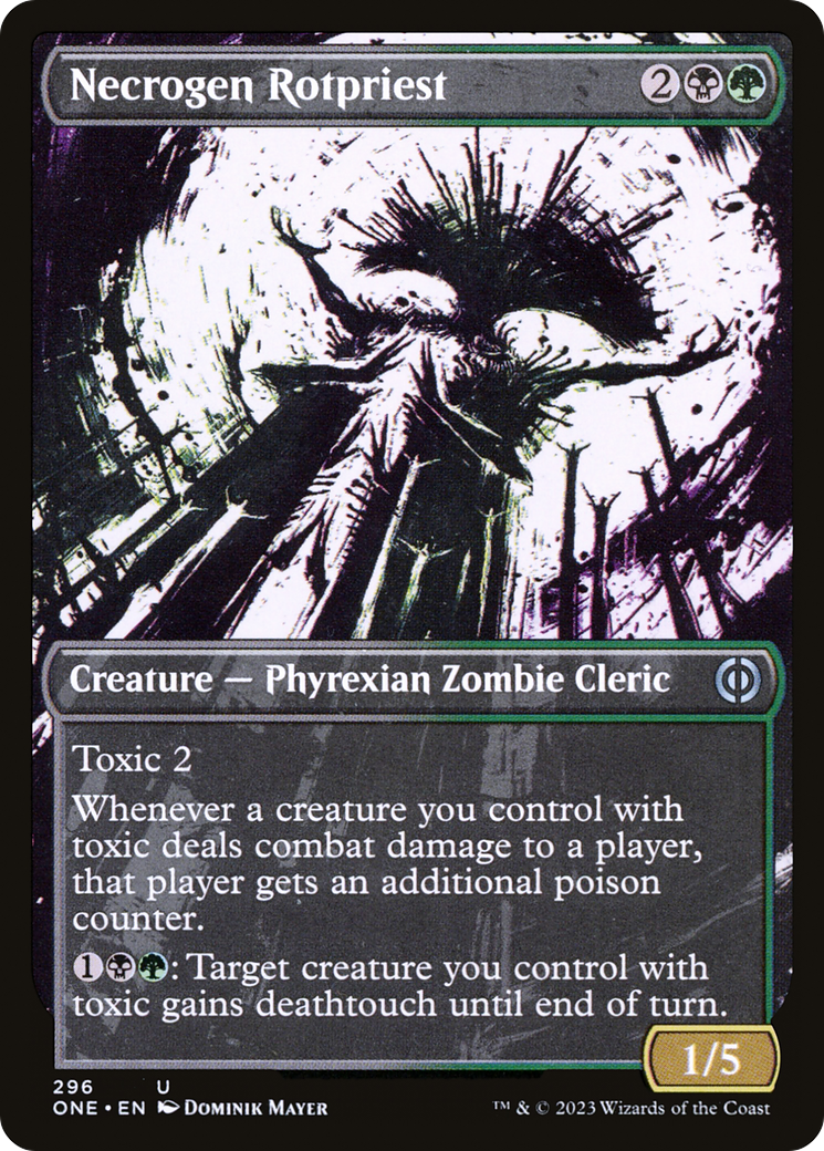 Necrogen Rotpriest (ONE-296) [Phyrexia: All Will Be One] (Showcase) MTG Single Wizards of the Coast
