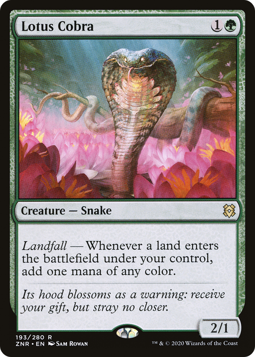 Lotus Cobra (ZNR-193) [Zendikar Rising] MTG Single Wizards of the Coast