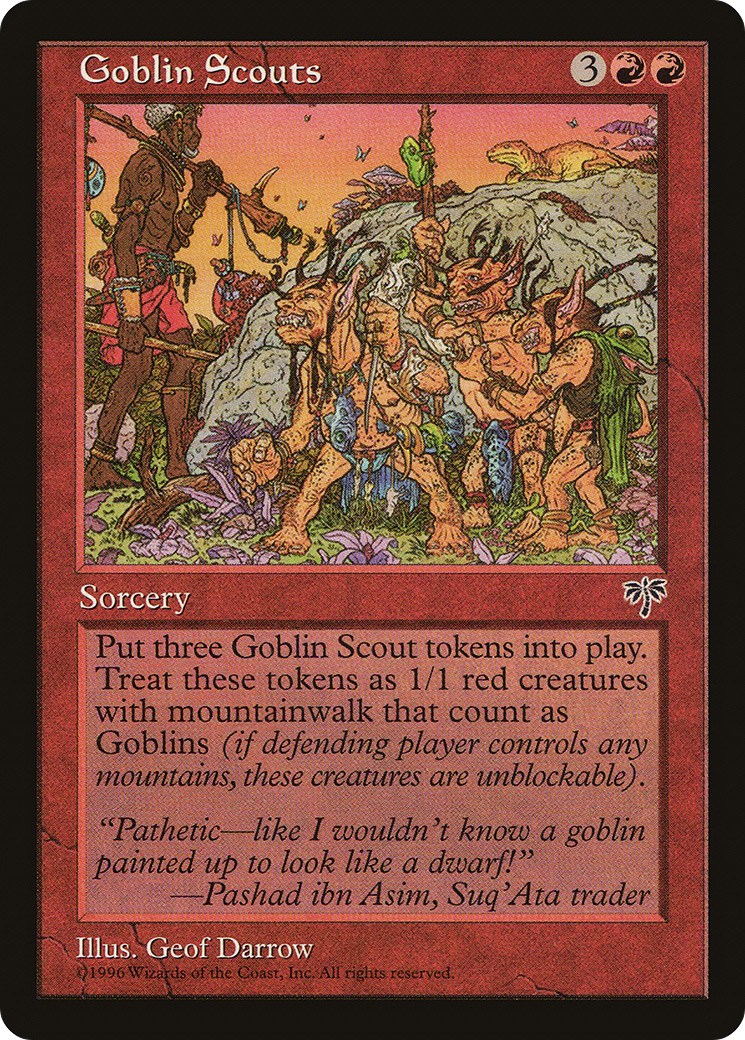 Goblin Scouts (MIR-) [Mirage] MTG Single Wizards of the Coast
