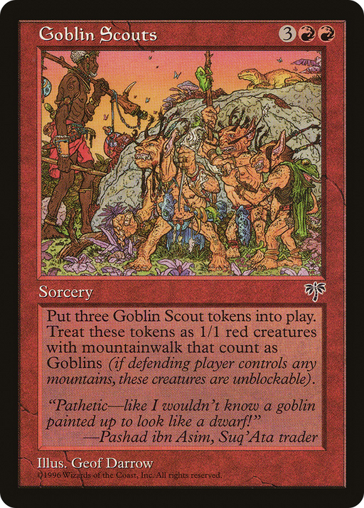 Goblin Scouts (MIR-) [Mirage] MTG Single Wizards of the Coast