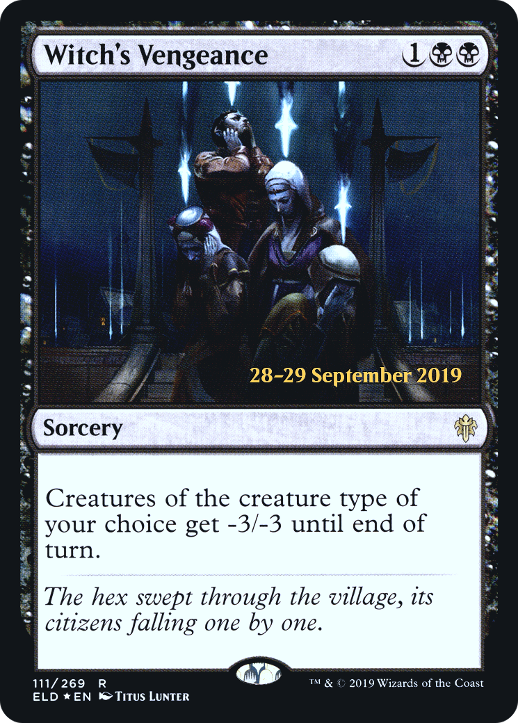 Witch's Vengeance (PRE-111) [Throne of Eldraine Promos] Foil MTG Single Wizards of the Coast