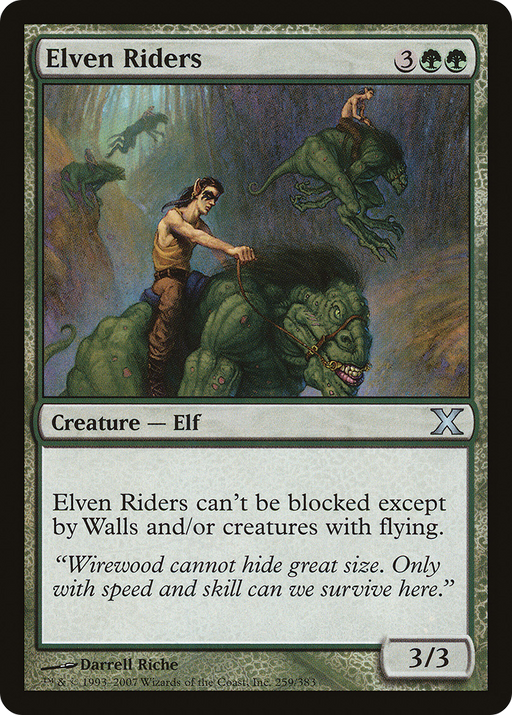 Elven Riders (10E-259) [Tenth Edition] MTG Single Wizards of the Coast
