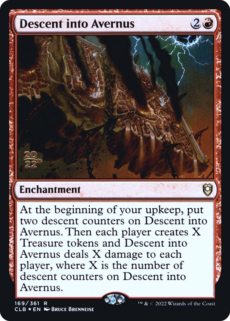 Descent into Avernus (PRE-169) [Battle for Baldur's Gate Promos] Foil MTG Single Wizards of the Coast