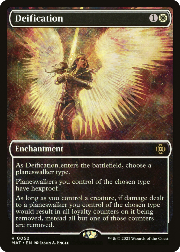 Deification (MAT-052) [March of the Machine: The Aftermath] (Showcase) MTG Single Wizards of the Coast