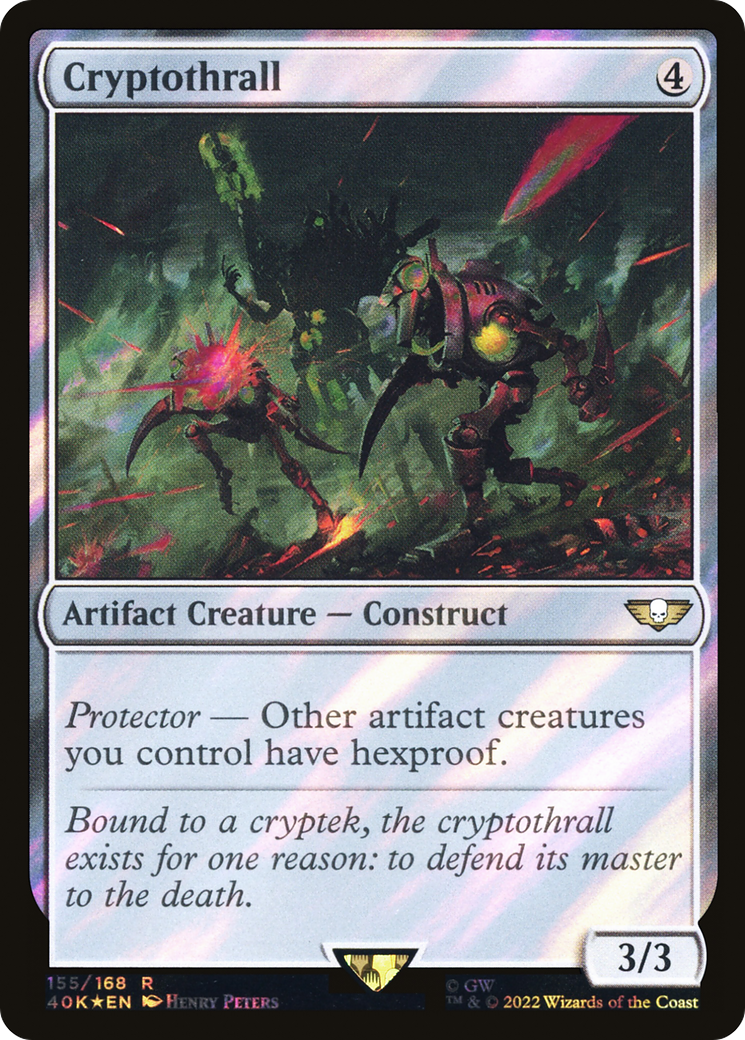 Cryptothrall (Surge Foil) (40K-155) [Warhammer 40,000 Commander] Foil MTG Single Wizards of the Coast