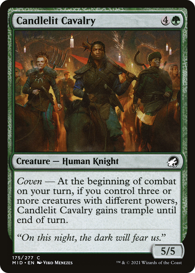 Candlelit Cavalry (MID-175) [Innistrad: Midnight Hunt] MTG Single Wizards of the Coast