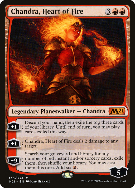 Chandra, Heart of Fire (M21-135) [Core Set 2021] MTG Single Wizards of the Coast
