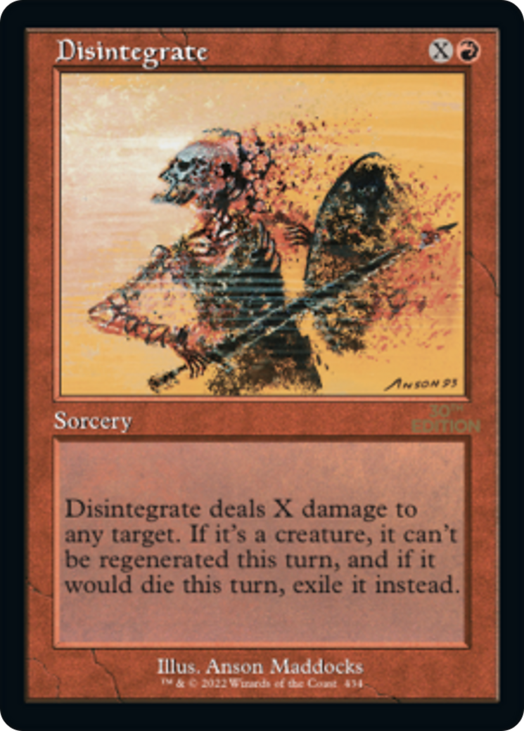 Disintegrate (30A-434) [30th Anniversary Edition] MTG Single Wizards of the Coast