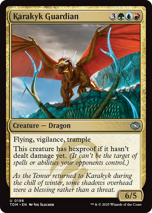 Karakyk Guardian (TDM-198) [Tarkir: Dragonstorm] Foil MTG Single Wizards of the Coast