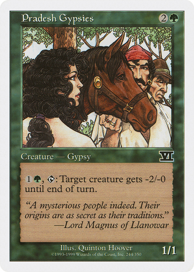 Pradesh Gypsies (6ED-244) [Classic Sixth Edition] MTG Single Wizards of the Coast