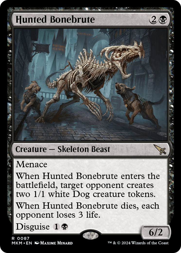 Hunted Bonebrute (MKM-087) [Murders at Karlov Manor] MTG Single Murders at Karlov Manor