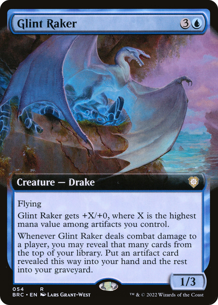 Glint Raker (BRC-054) [The Brothers' War Commander] (Extended Art) MTG Single Wizards of the Coast