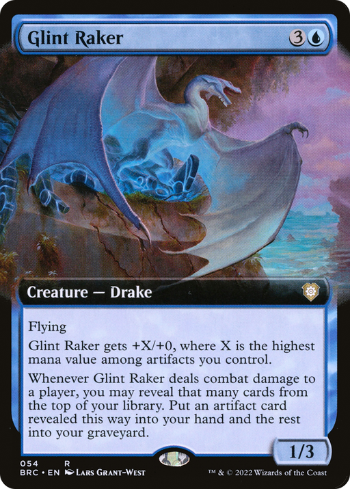 Glint Raker (BRC-054) [The Brothers' War Commander] (Extended Art) MTG Single Wizards of the Coast