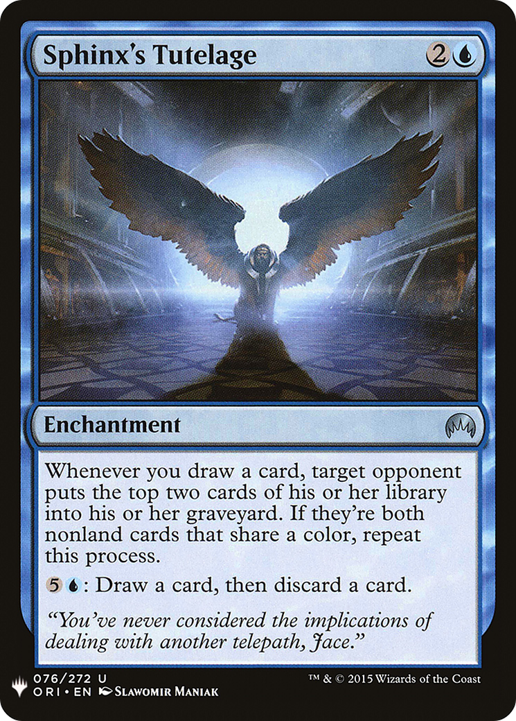 Sphinx's Tutelage (LIST-076) [Mystery Booster] The List MTG Single Wizards of the Coast