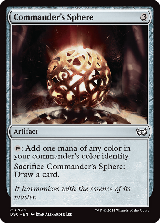 Commander's Sphere (DSC-244) [Duskmourn: House of Horror Commander] MTG Single Wizards of the Coast