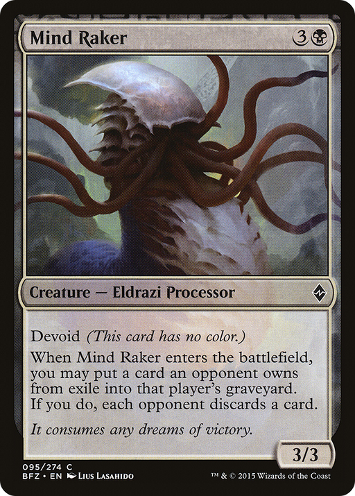 Mind Raker (BFZ-095) [Battle for Zendikar] Foil MTG Single Wizards of the Coast