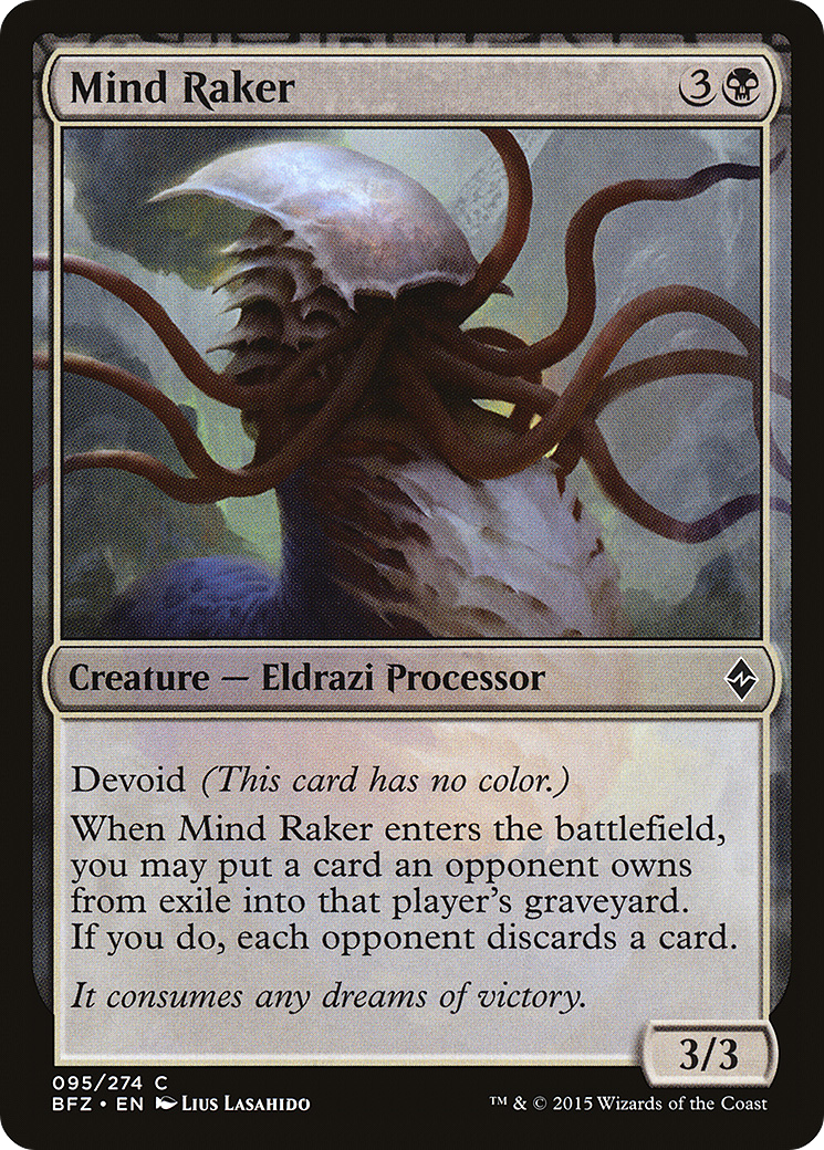 Mind Raker (BFZ-095) [Battle for Zendikar] MTG Single Wizards of the Coast