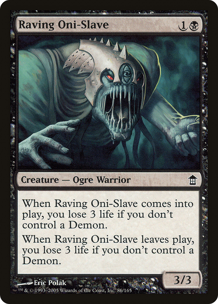 Raving Oni-Slave (SOK-086) [Saviors of Kamigawa] MTG Single Wizards of the Coast