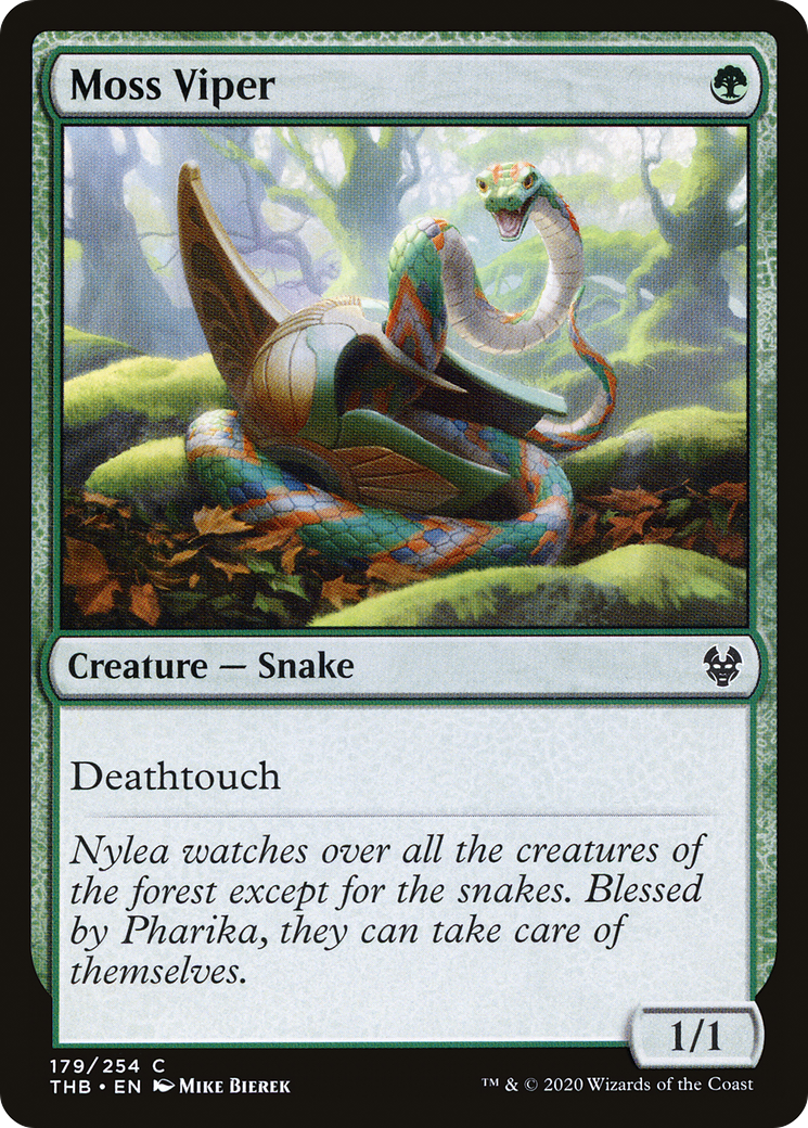 Moss Viper (THB-179) [Theros Beyond Death] Foil MTG Single Wizards of the Coast