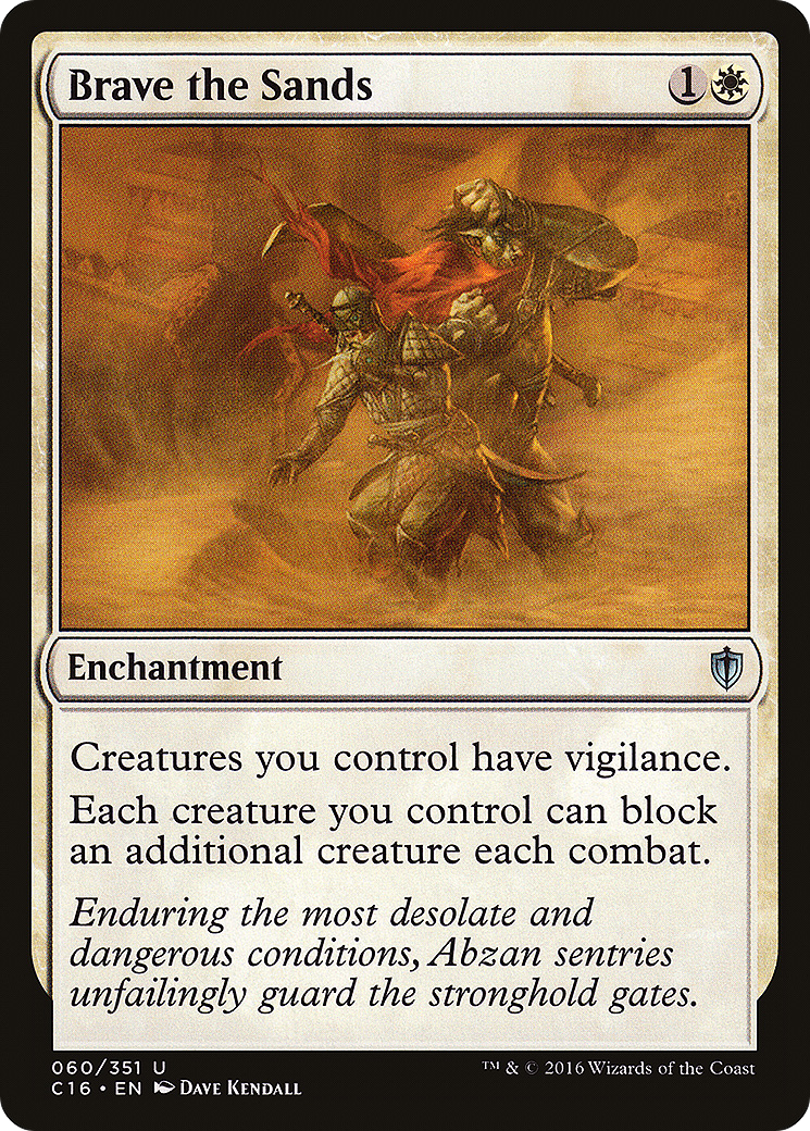Brave the Sands (C16-060) [Commander 2016] MTG Single Wizards of the Coast