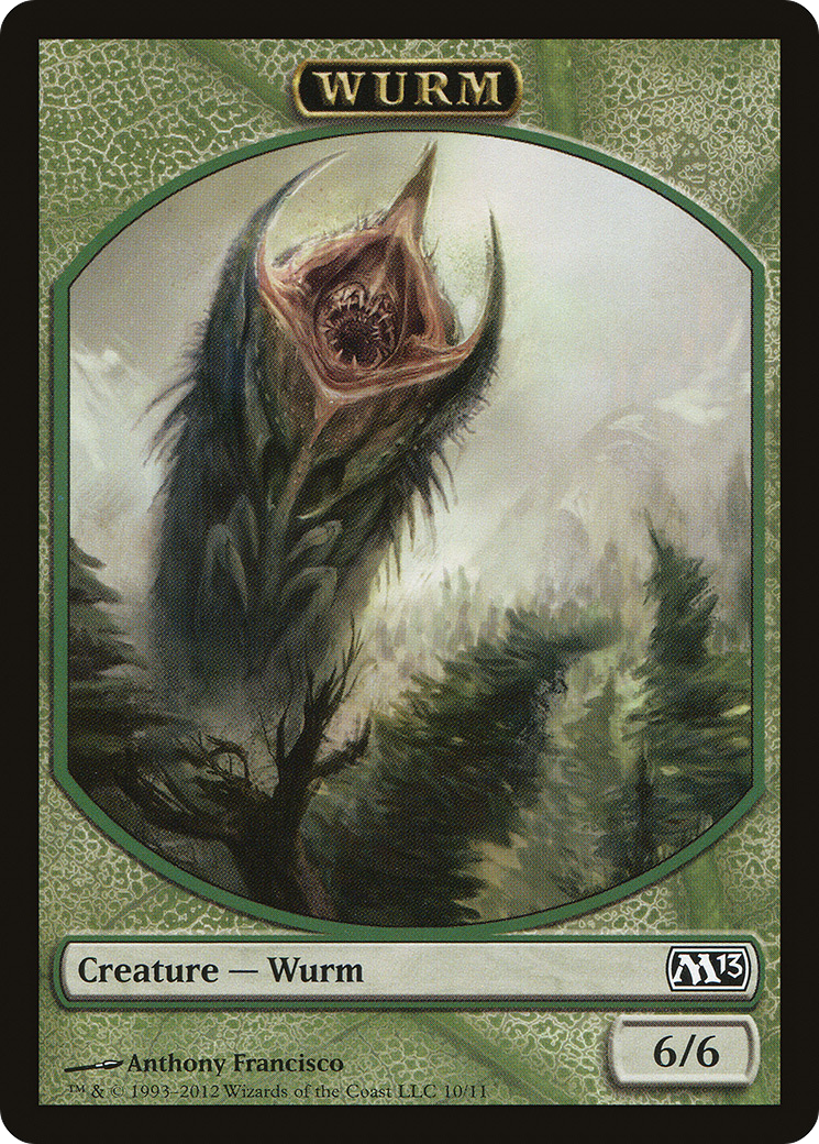 Wurm Token (M13-010) [Tokens] Magic 2013 Tokens MTG Single Wizards of the Coast