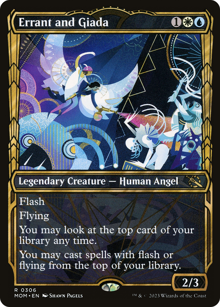 Errant and Giada (MOM-306) [March of the Machine] (Showcase) Foil MTG Single Wizards of the Coast
