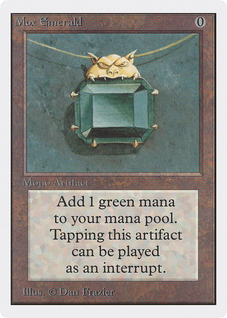 Mox Emerald (2ED-) [Oldschool] Unlimited Edition MTG Single Wizards of the Coast
