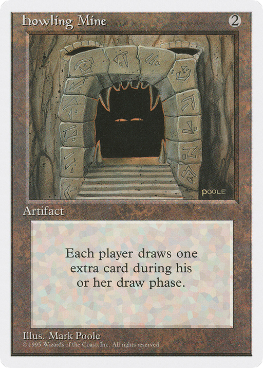 Howling Mine (4ED-325) [Fourth Edition] MTG Single Wizards of the Coast