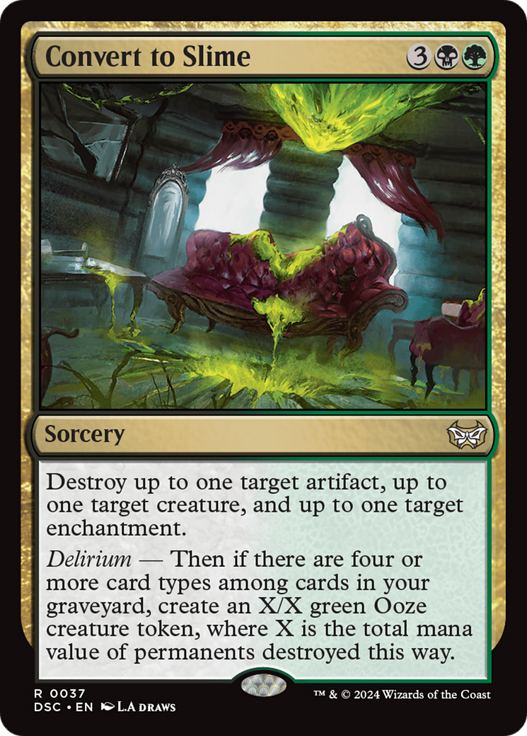Convert to Slime (DSC-037) [Duskmourn: House of Horror Commander] MTG Single Wizards of the Coast
