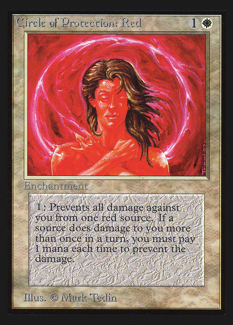 Circle of Protection: Red (IED-013) [Intl. Collectors' Edition] MTG Single Wizards of the Coast