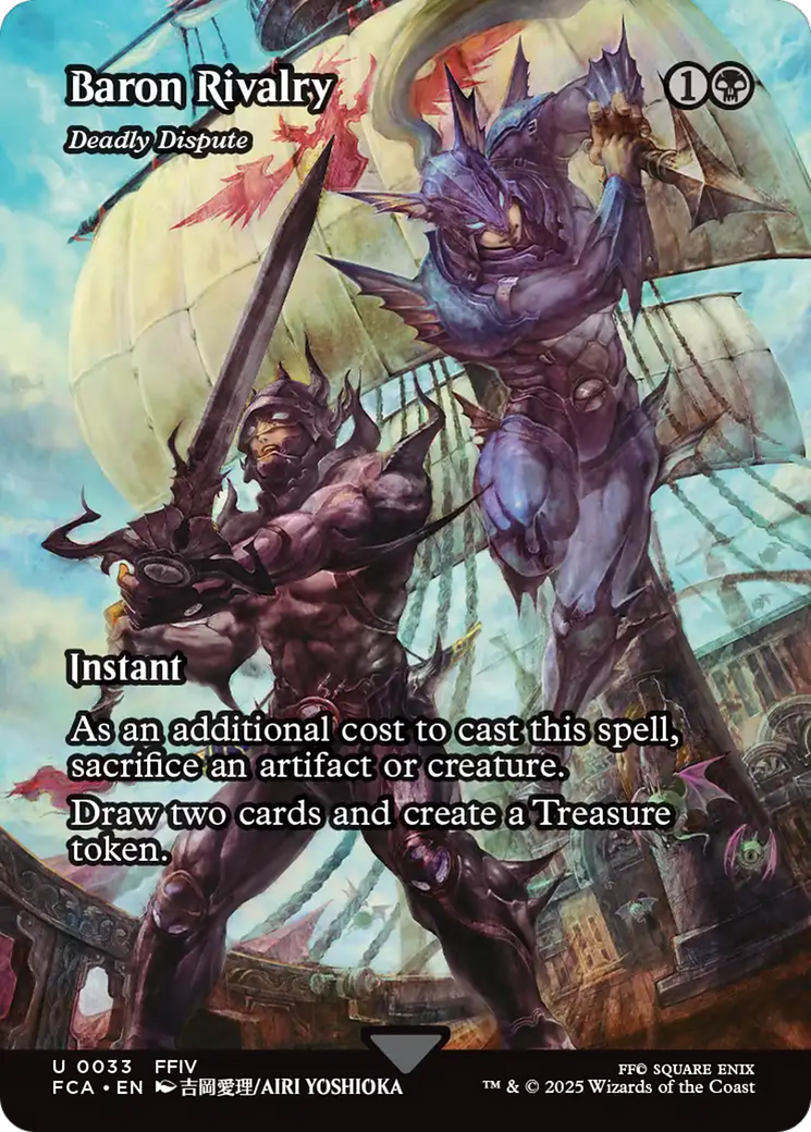 Baron Rivalry - Deadly Dispute (FCA-033) [FINAL FANTASY: Through the Ages] (Borderless) MTG Single Wizards of the Coast