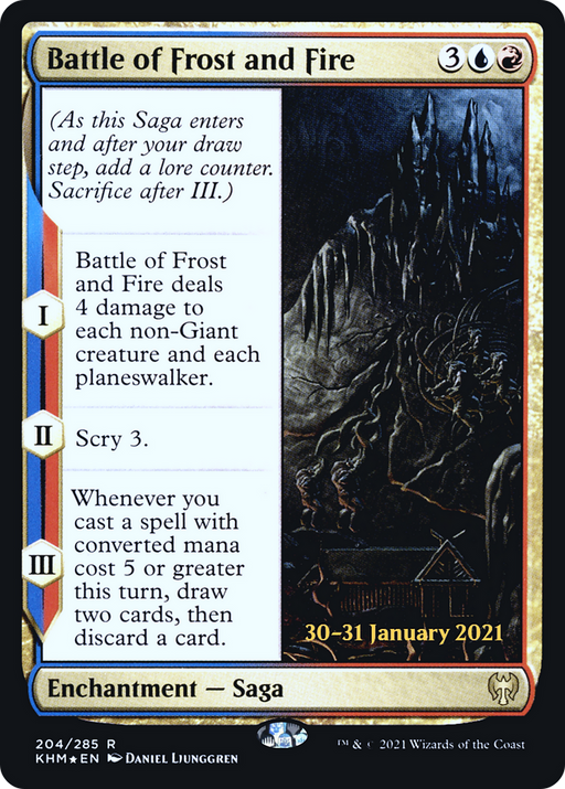 Battle of Frost and Fire (PRE-204) [Kaldheim Promos] Foil MTG Single Wizards of the Coast